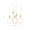 CosmoLiving by Cosmopolitan Gold Metal Contemporary Candelabra, 11" x 15" x 5"